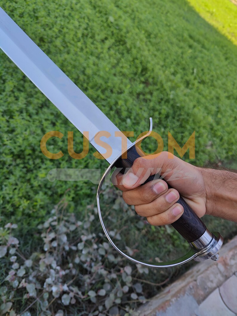 Legendary Pirate Cutlass Sword with Scabbard: High Carbon Steel Master Cosplay & Wall Hanging Historical Sword, Groomsmen Gift - Image 2