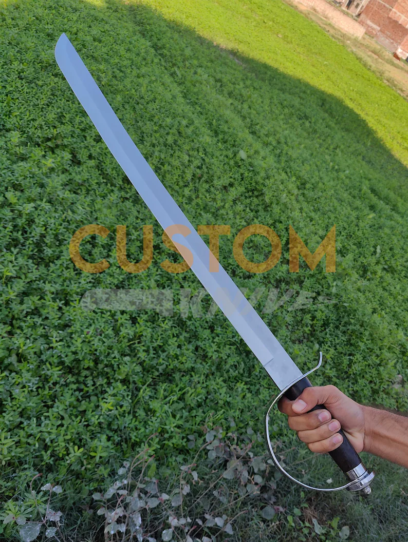Legendary Pirate Cutlass Sword with Scabbard: High Carbon Steel Master Cosplay & Wall Hanging Historical Sword, Groomsmen Gift - Image 3