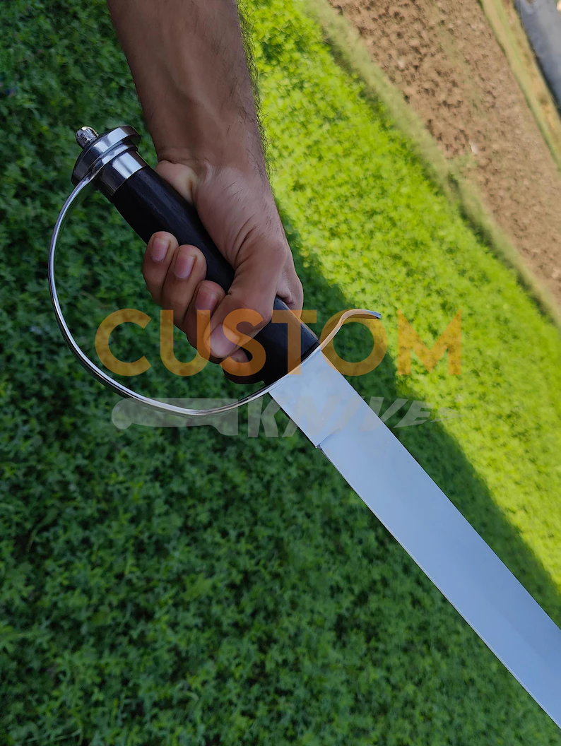 Legendary Pirate Cutlass Sword with Scabbard: High Carbon Steel Master Cosplay & Wall Hanging Historical Sword, Groomsmen Gift - Image 4