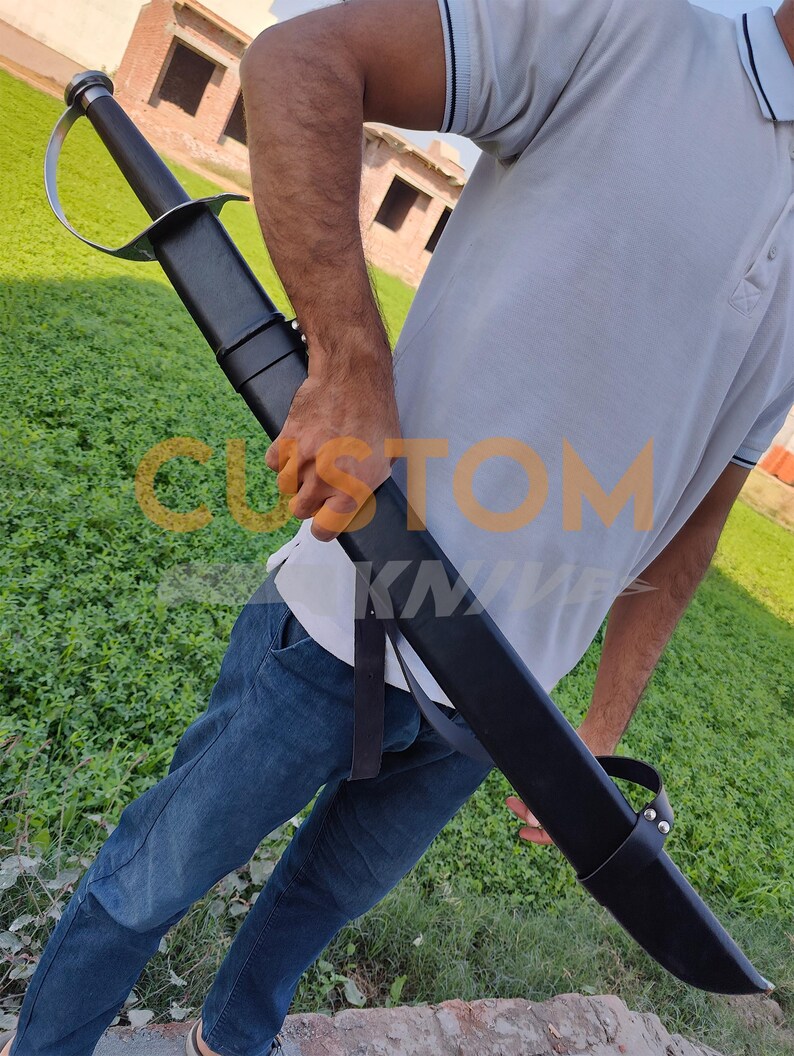 Legendary Pirate Cutlass Sword with Scabbard: High Carbon Steel Master Cosplay & Wall Hanging Historical Sword, Groomsmen Gift - Image 6