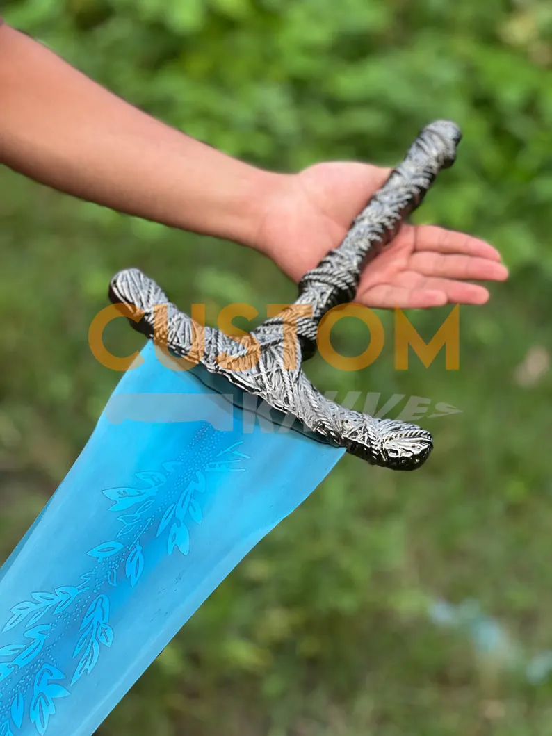 Elden Ring Dark Moon Greatsword Replica - Moonlight Cosplay Prop - Dark Souls Style Metal Sword - Gamer Gift for Husband - Image 6