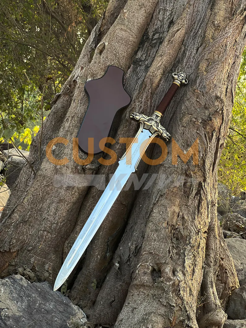Conan the Barbarian Sword - Atlantean Replica Sword with Sheath & Wall Plaque Fantasy Movie Prop | Decorative Wall Display Gift for him - Image 2